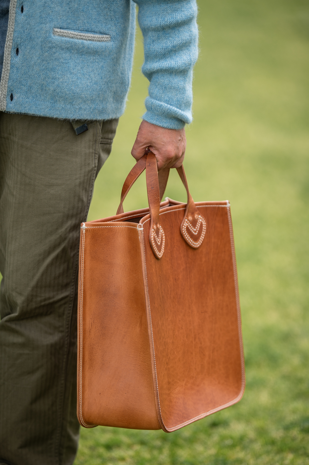 BONCOURA Hard Leather Tote Bag brown – BONCOURA Official Online Store